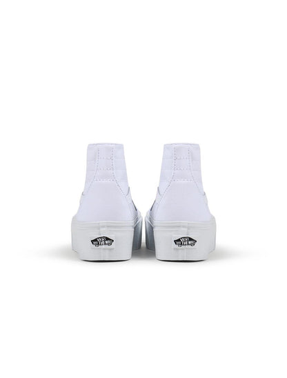 Vans Big Kids Sk8-Hi Tapered - Canvas True White Denim Exchange