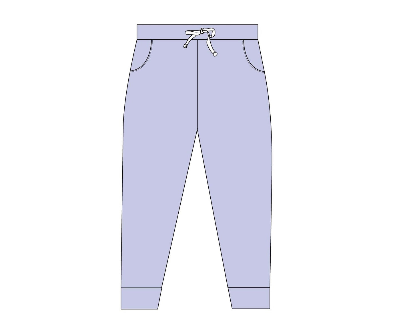 Wisteria Dream - Cloud Terry Jogger Blush Lotus