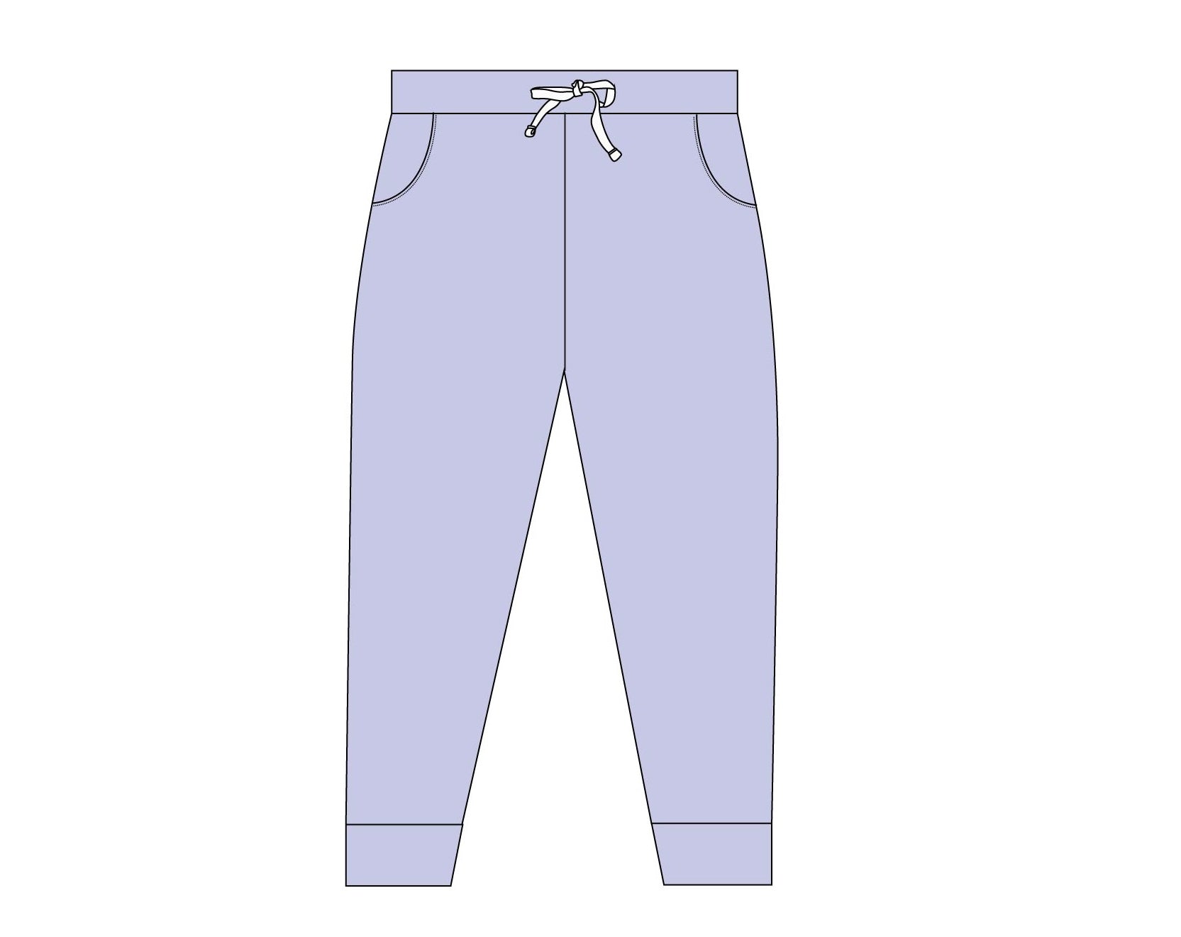 Wisteria Dream - Cloud Terry Jogger Blush Lotus