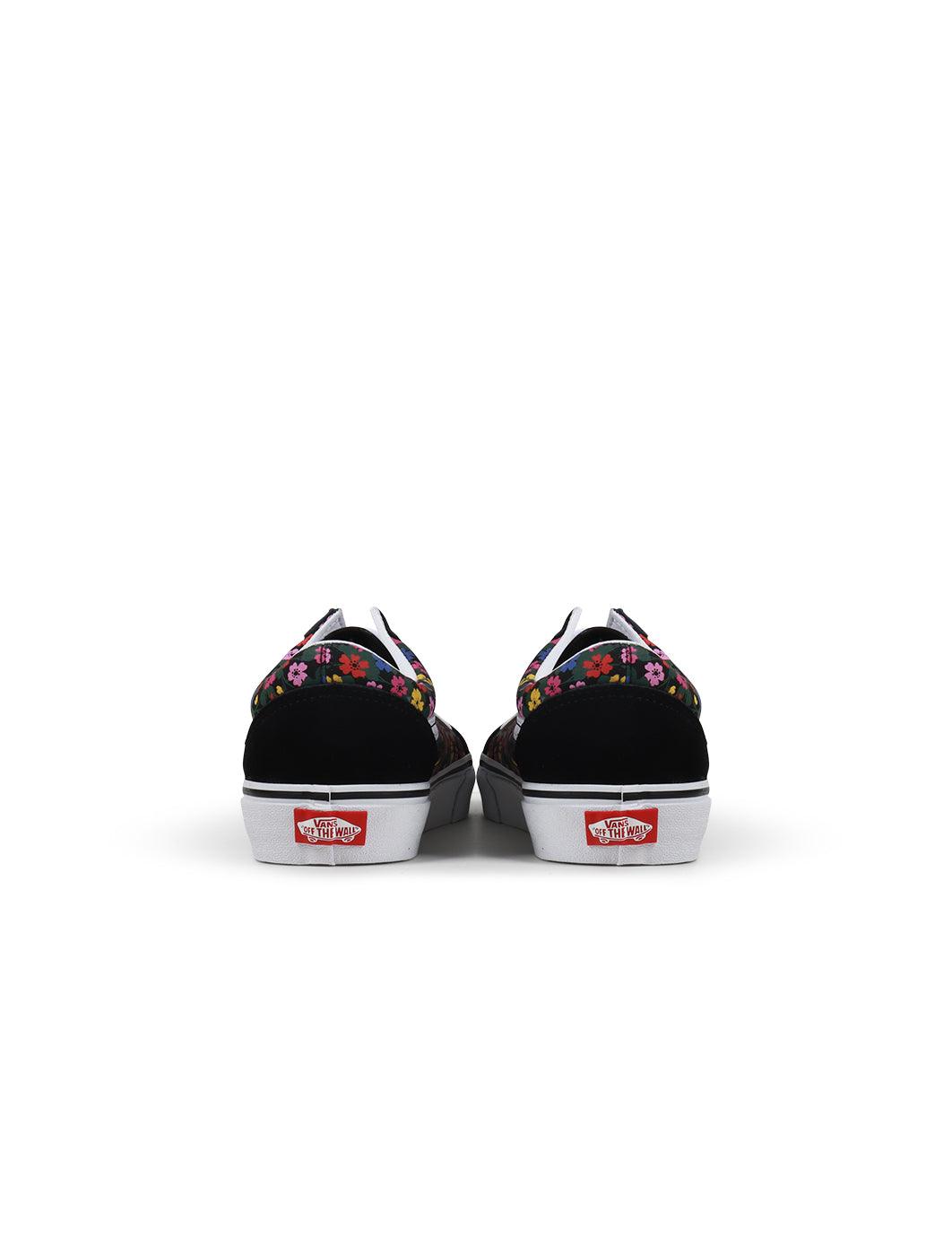 Vans Big Kids Old Skool - Floral Black Denim Exchange