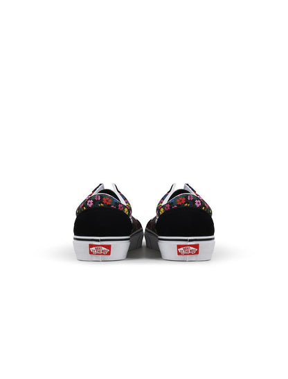 Vans Big Kids Old Skool - Floral Black Denim Exchange