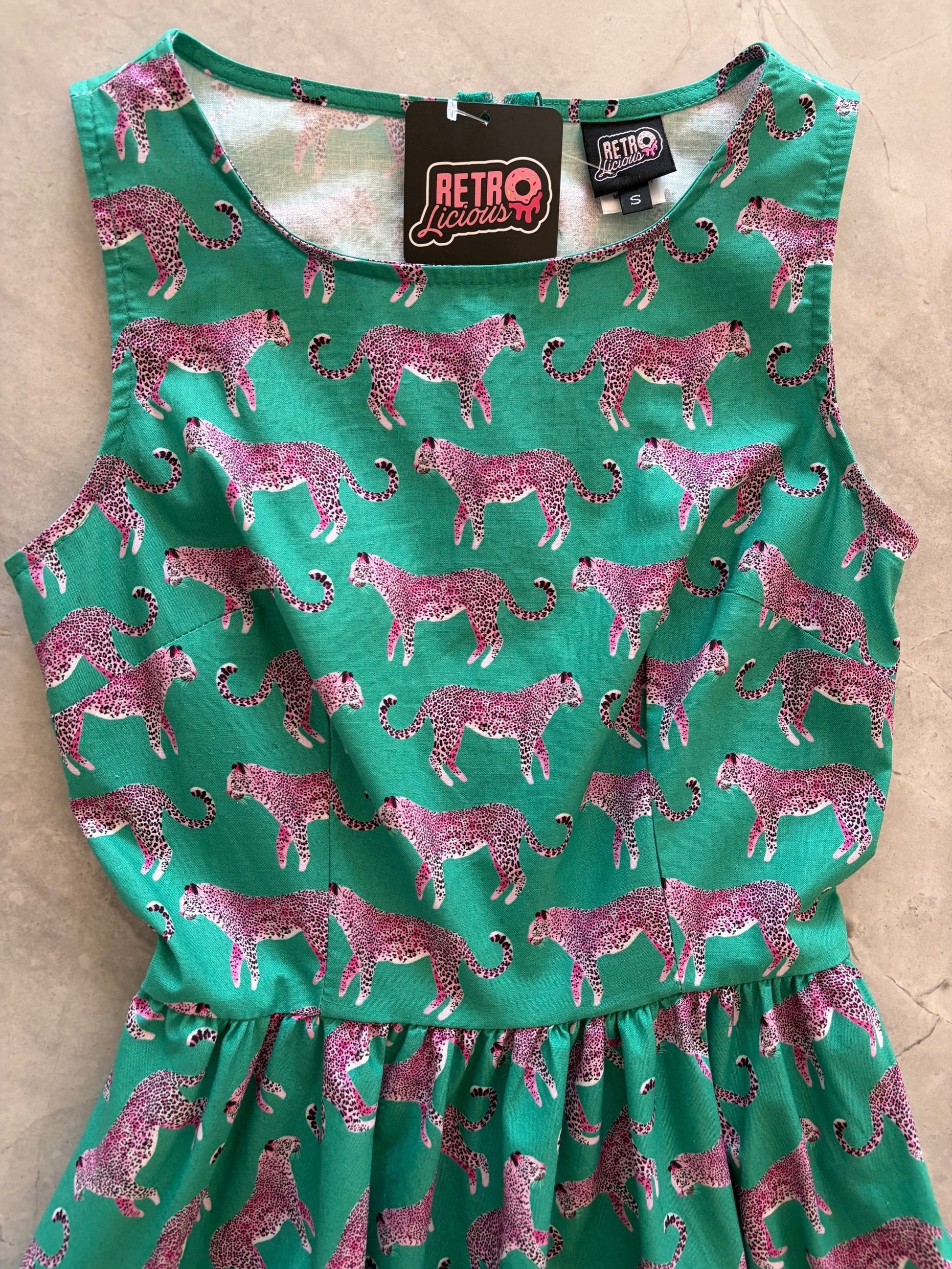 Leopard Vintage Dress Retrolicious