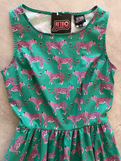 Leopard Vintage Dress Retrolicious