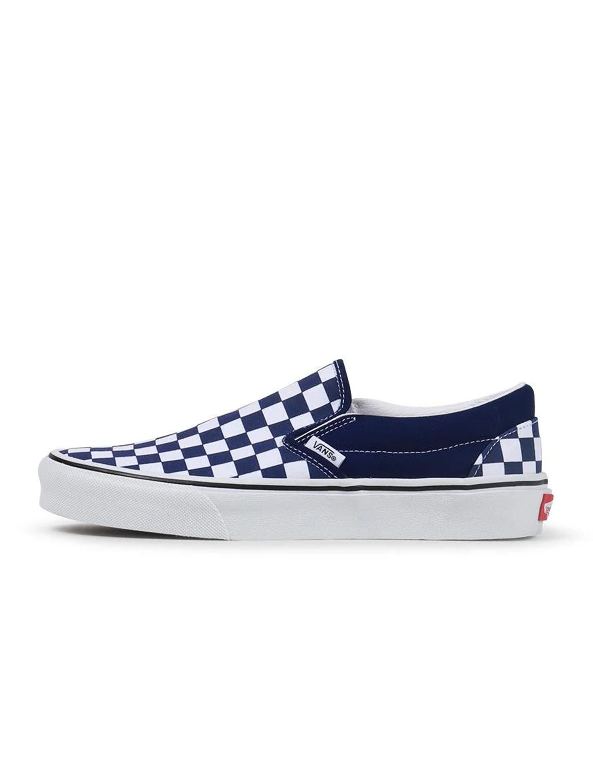 Vans Mens Classic Slip-O - Checkerboard Parisian Night Denim Exchange