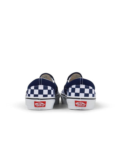 Vans Mens Classic Slip-O - Checkerboard Parisian Night Denim Exchange