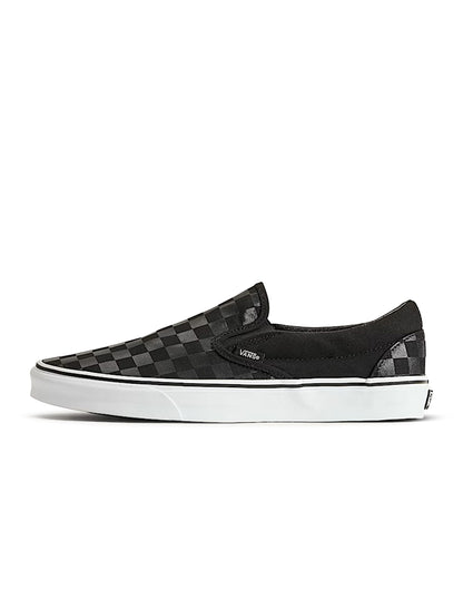 Vans Mens Checkerboard Slip-On - Black Denim Exchange