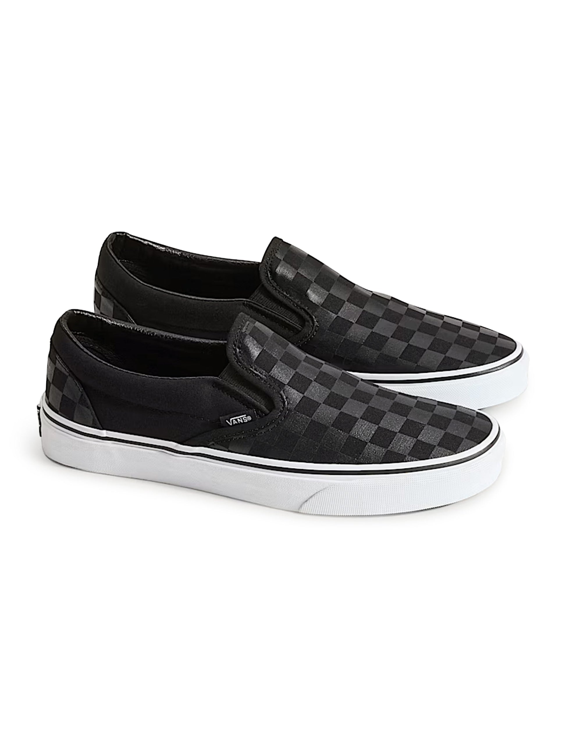 Vans Mens Checkerboard Slip-On - Black Denim Exchange