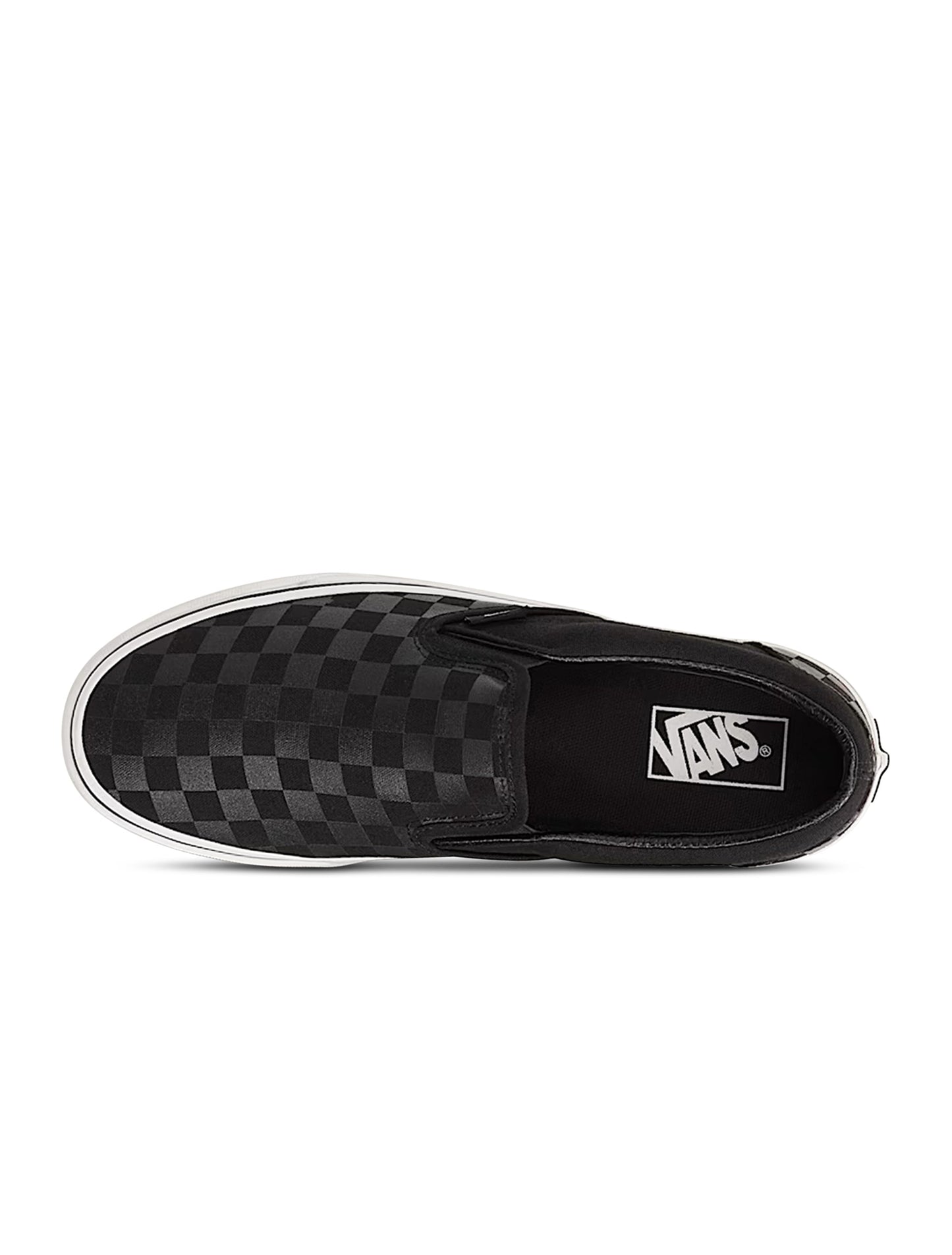 Vans Mens Checkerboard Slip-On - Black Denim Exchange