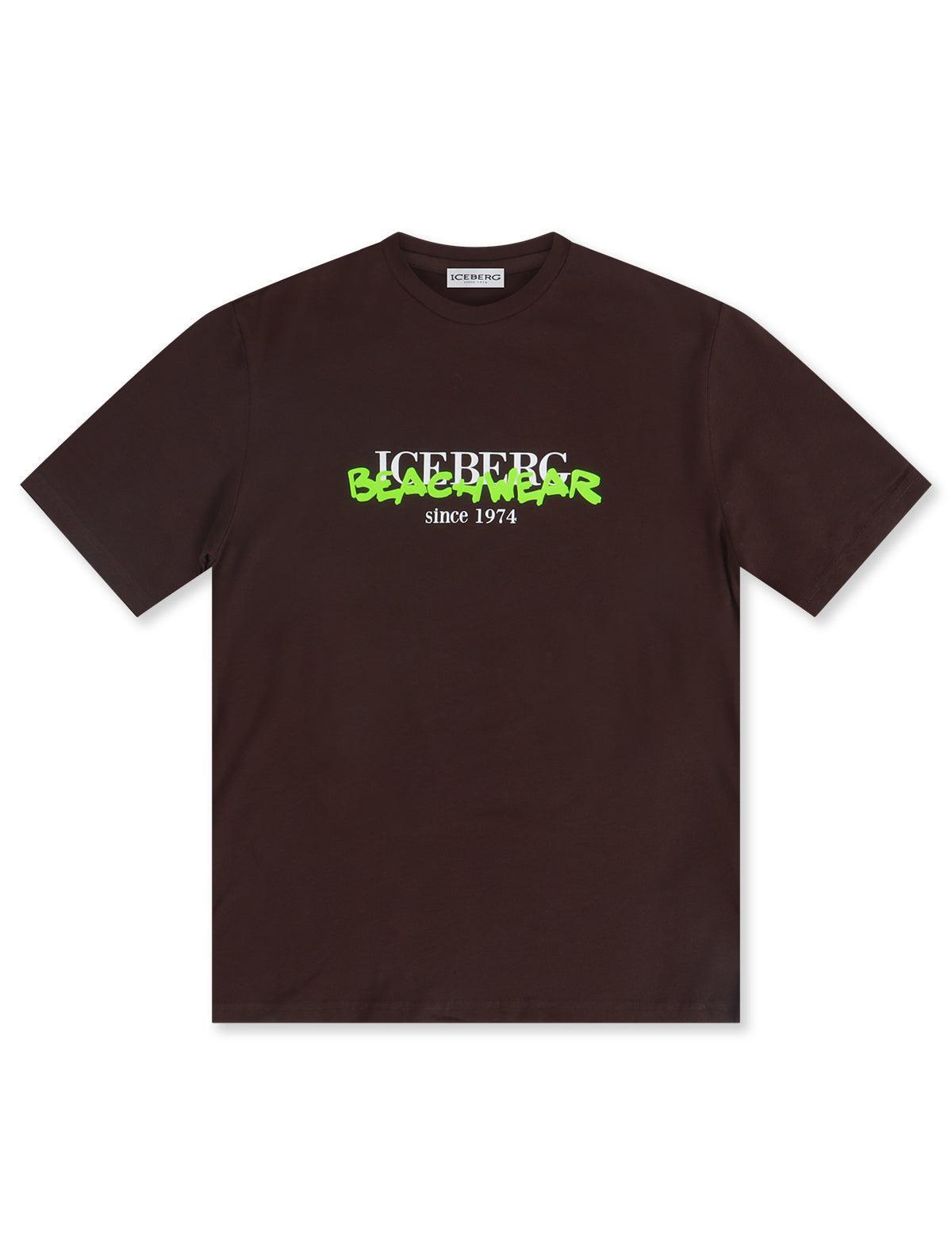 Iceberg Beachwear Tee - Brown Denim Exchange