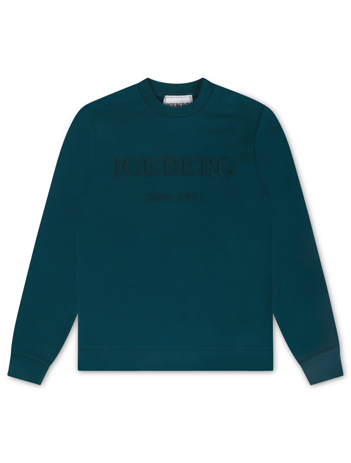 Iceberg Institutional Logo Sweatshirt - Bluette Denim Exchange