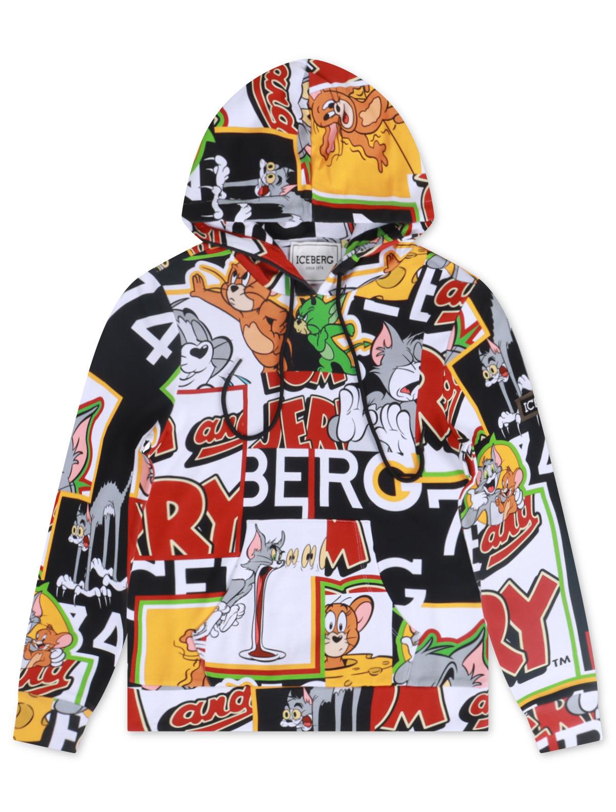 Iceberg All Over Cartoon Hoodie - Cartoon Design Denim Exchange