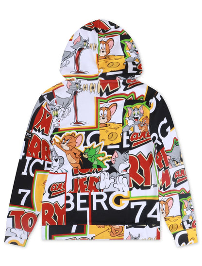 Iceberg All Over Cartoon Hoodie - Cartoon Design Denim Exchange