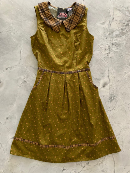 Acorn Collared Dress Retrolicious