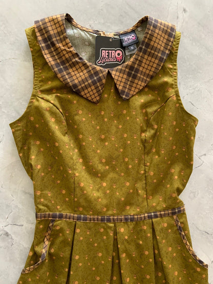 Acorn Collared Dress Retrolicious