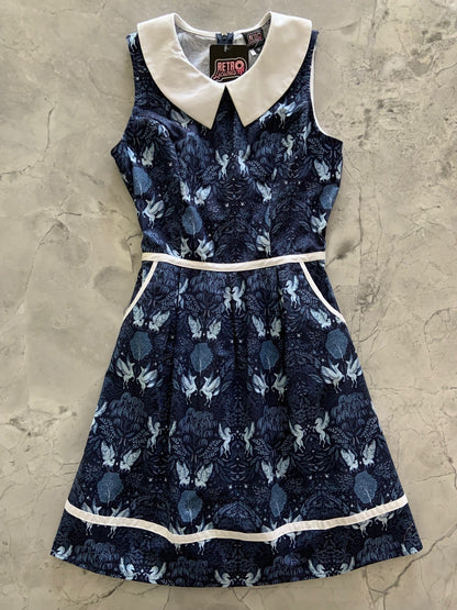 Midnight Collared Dress Retrolicious