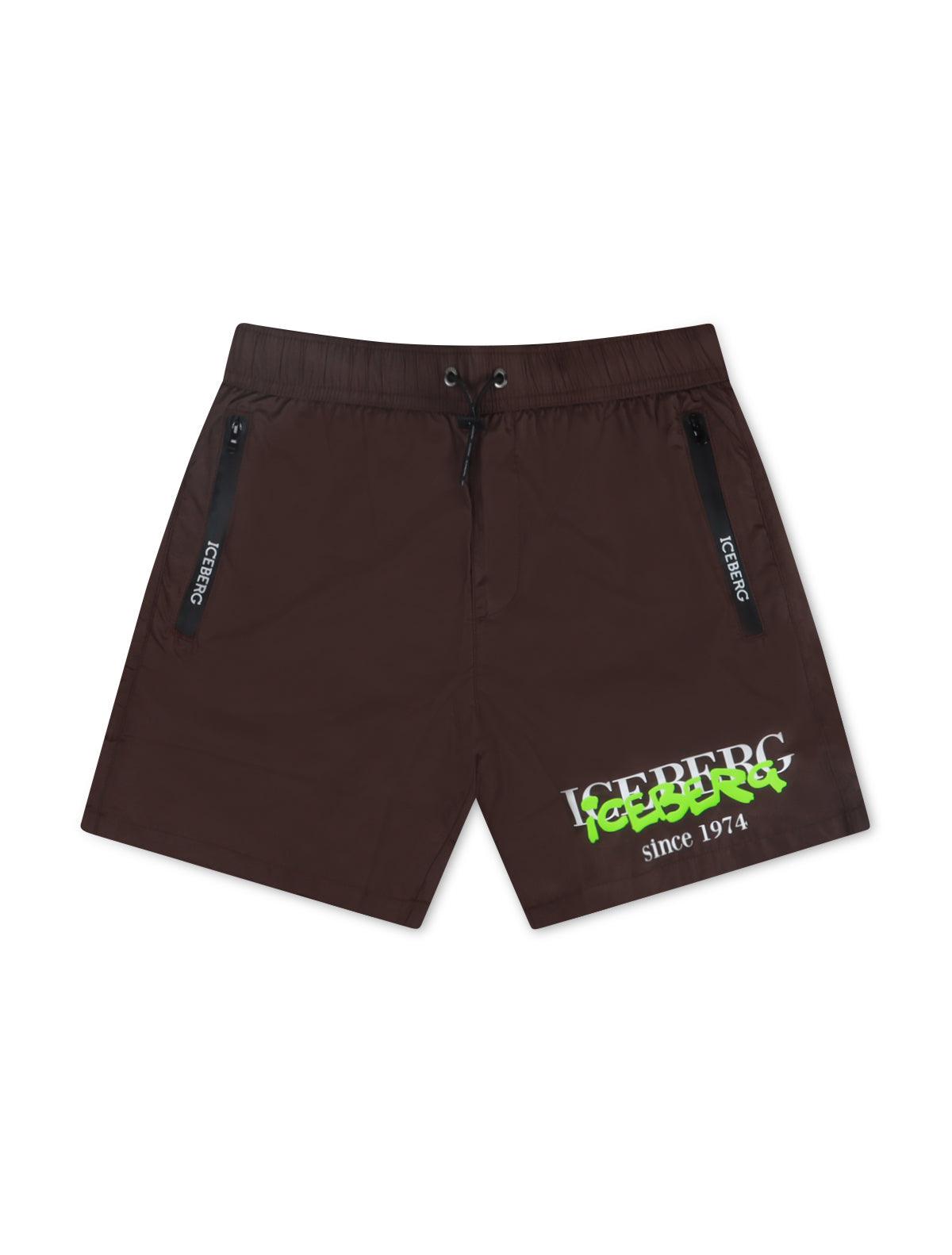 Iceberg Beachwear Shorts - Brown Denim Exchange