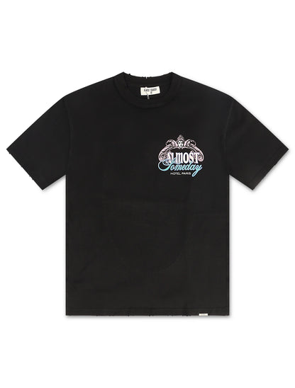 Almost Someday Prague Tee - Black Denim Exchange
