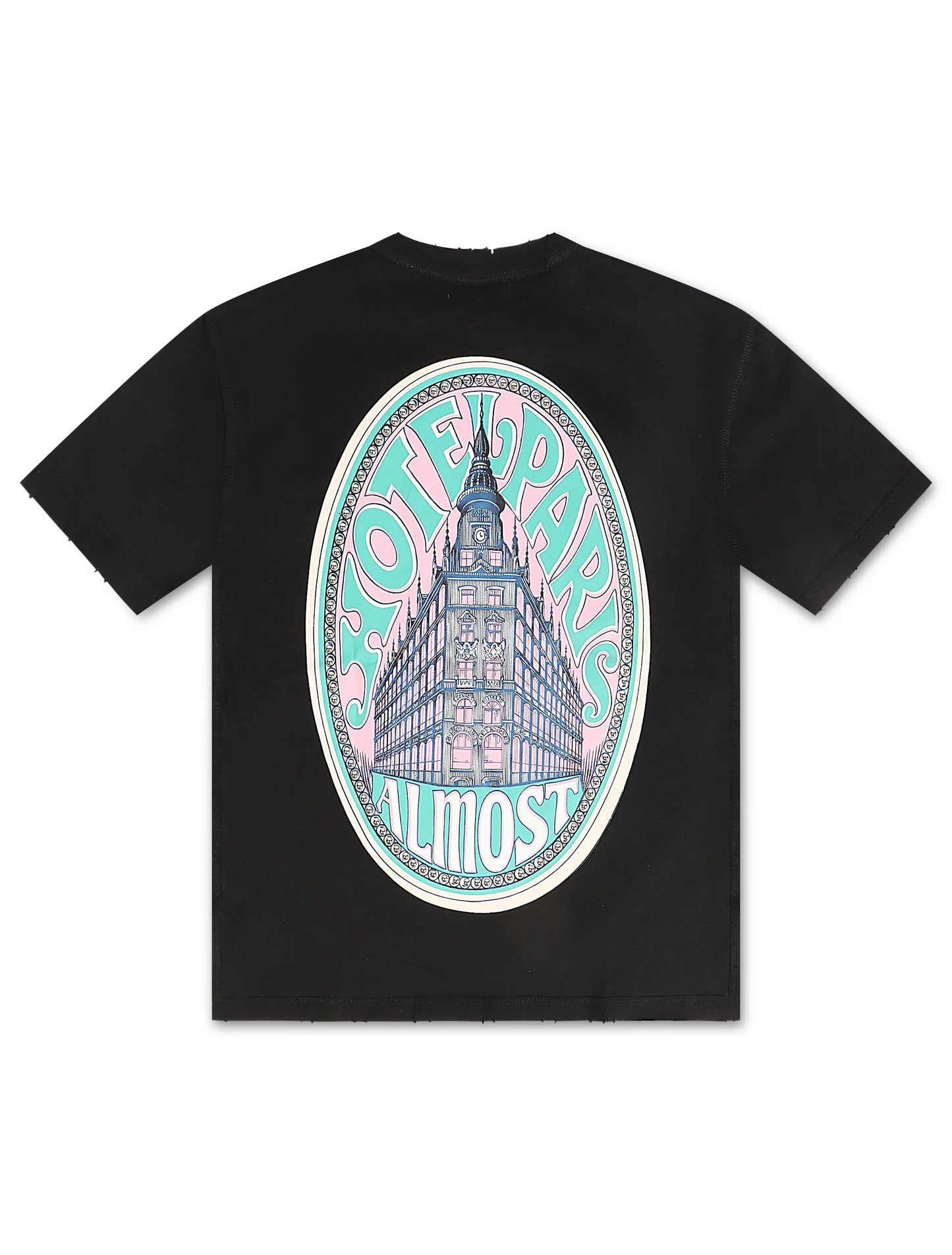 Almost Someday Prague Tee - Black Denim Exchange