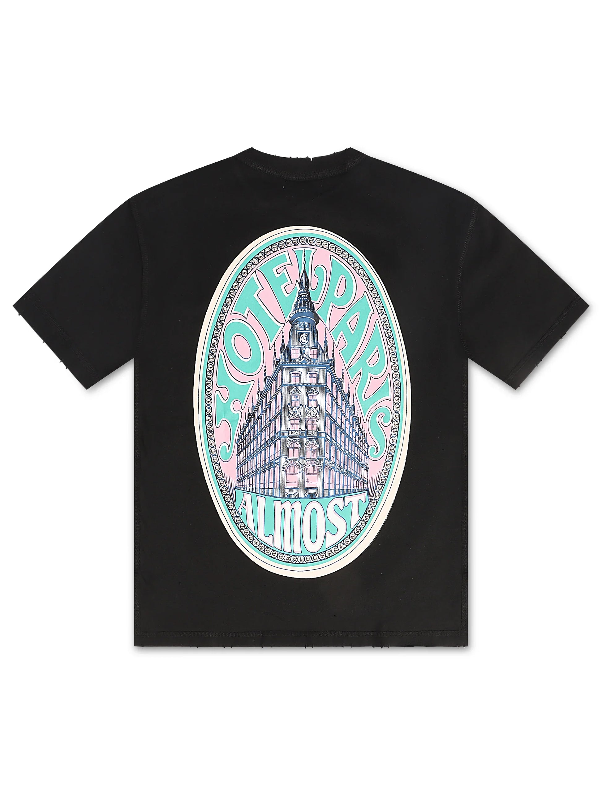 Almost Someday Prague Tee - Black Denim Exchange