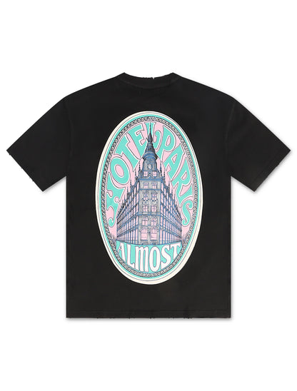 Almost Someday Prague Tee - Black Denim Exchange