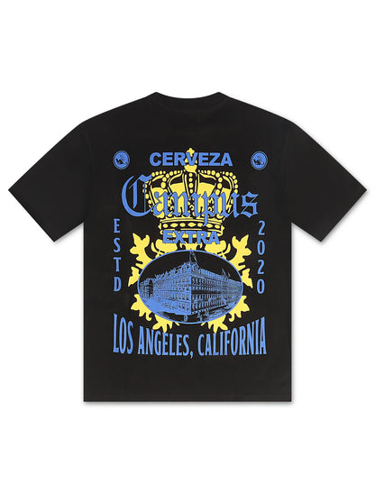 Campus La Via Cropped Tee - Black Denim Exchange