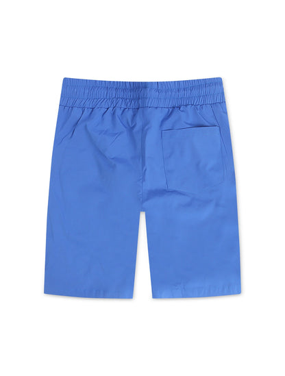 Campus La Via Cropped Nylon Shorts - Blue Denim Exchange