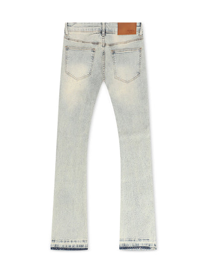 Waimea Flex Rhinestone Stacked Fit Jeans - Vintage Wash Denim Exchange