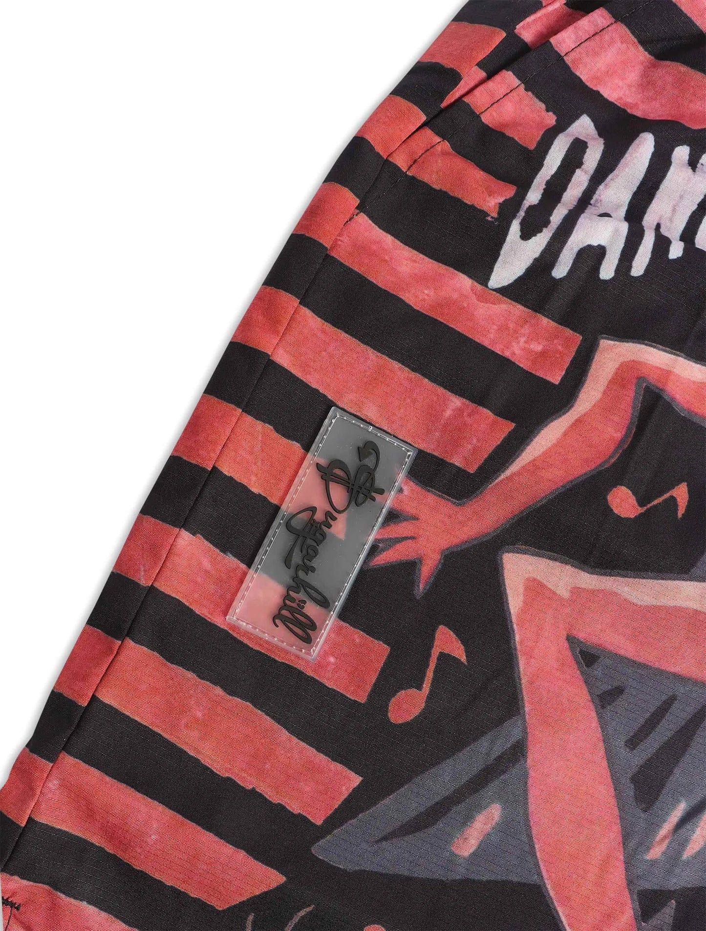 Sugarhill Dancing Poly Shorts - Black/Red Denim Exchange