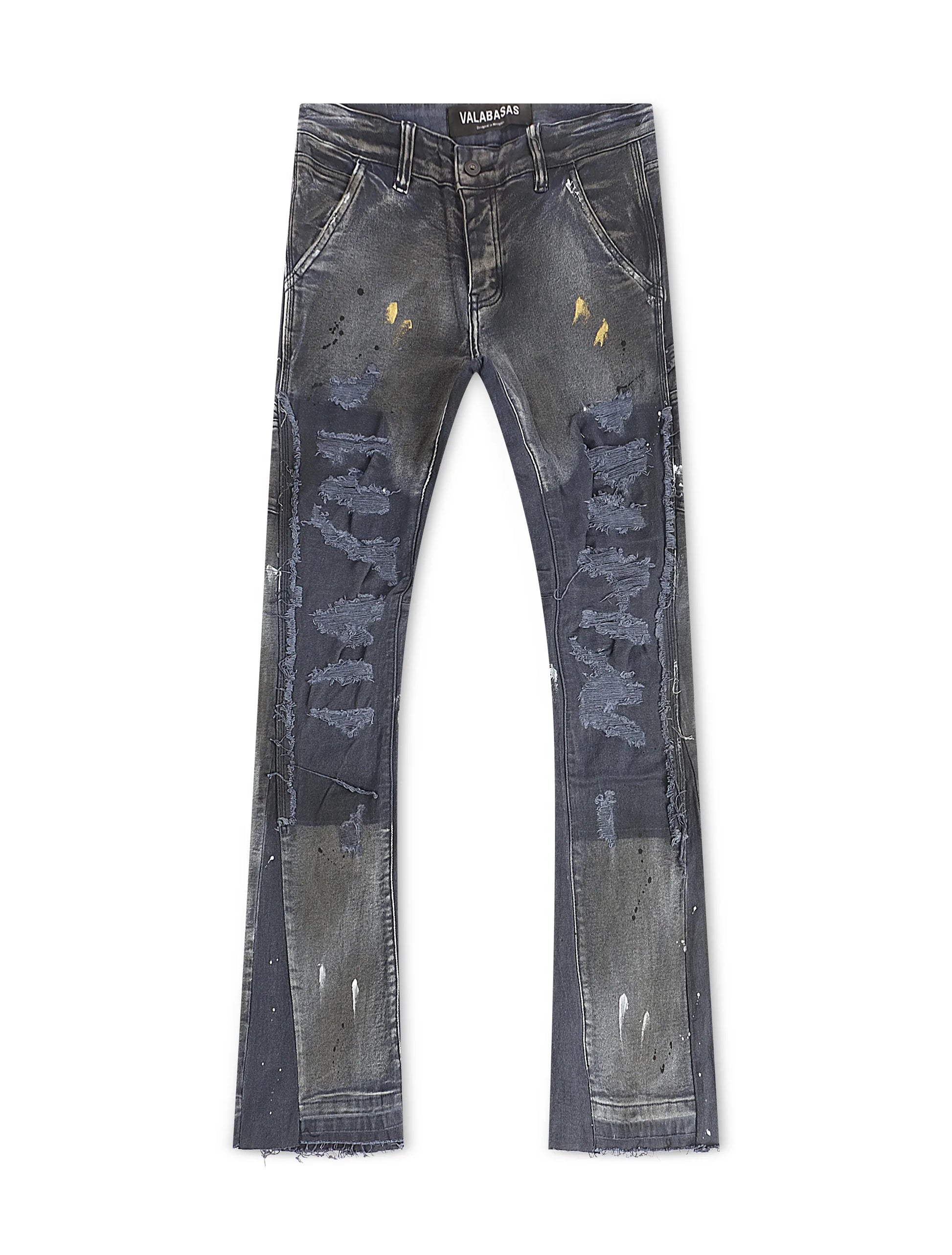 Valabasas Stellar Night Stacked Jeans - Dark Blue Denim Exchange