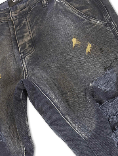 Valabasas Stellar Night Stacked Jeans - Dark Blue Denim Exchange