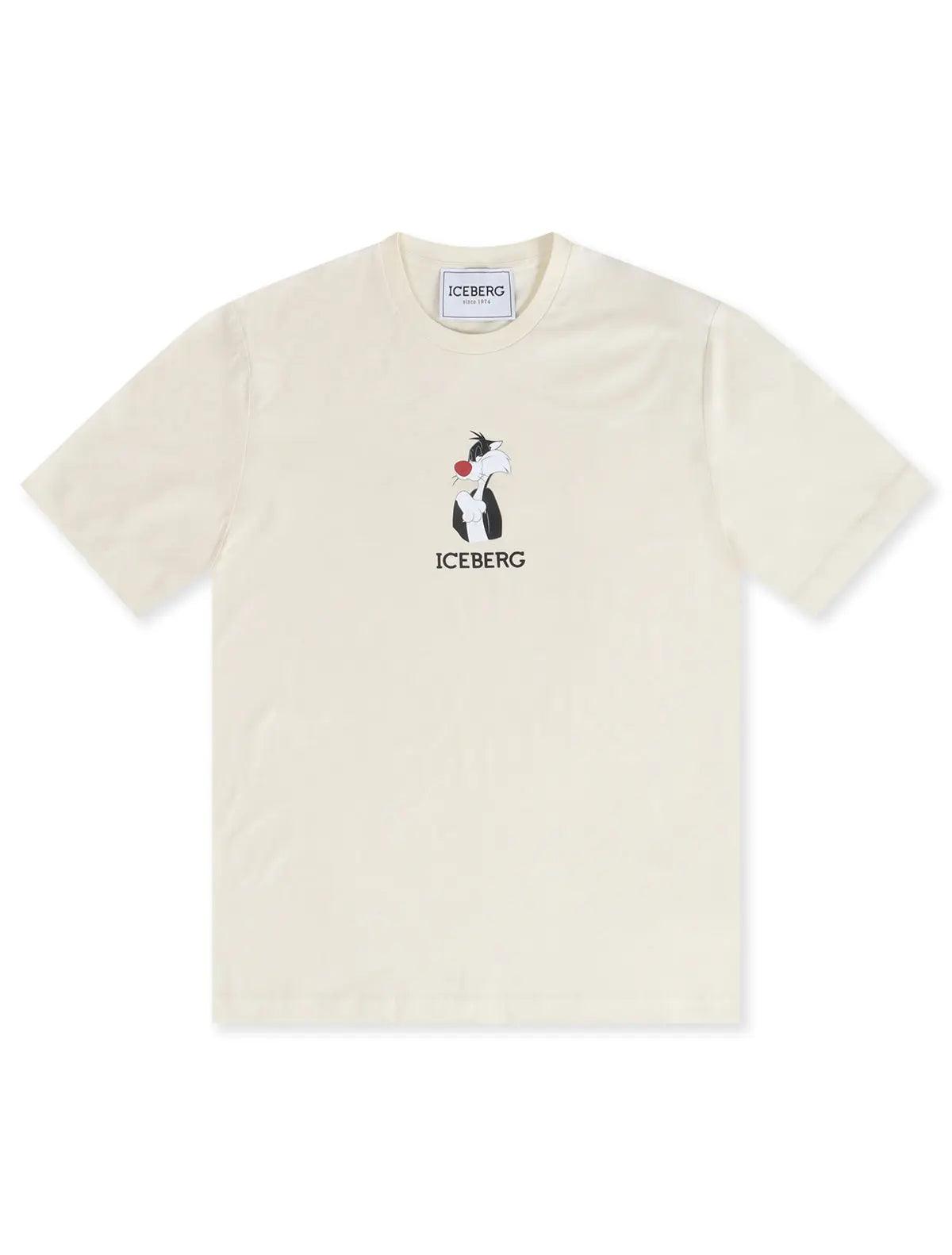 Iceberg Sylvester The Cat Tee - Cream Denim Exchange