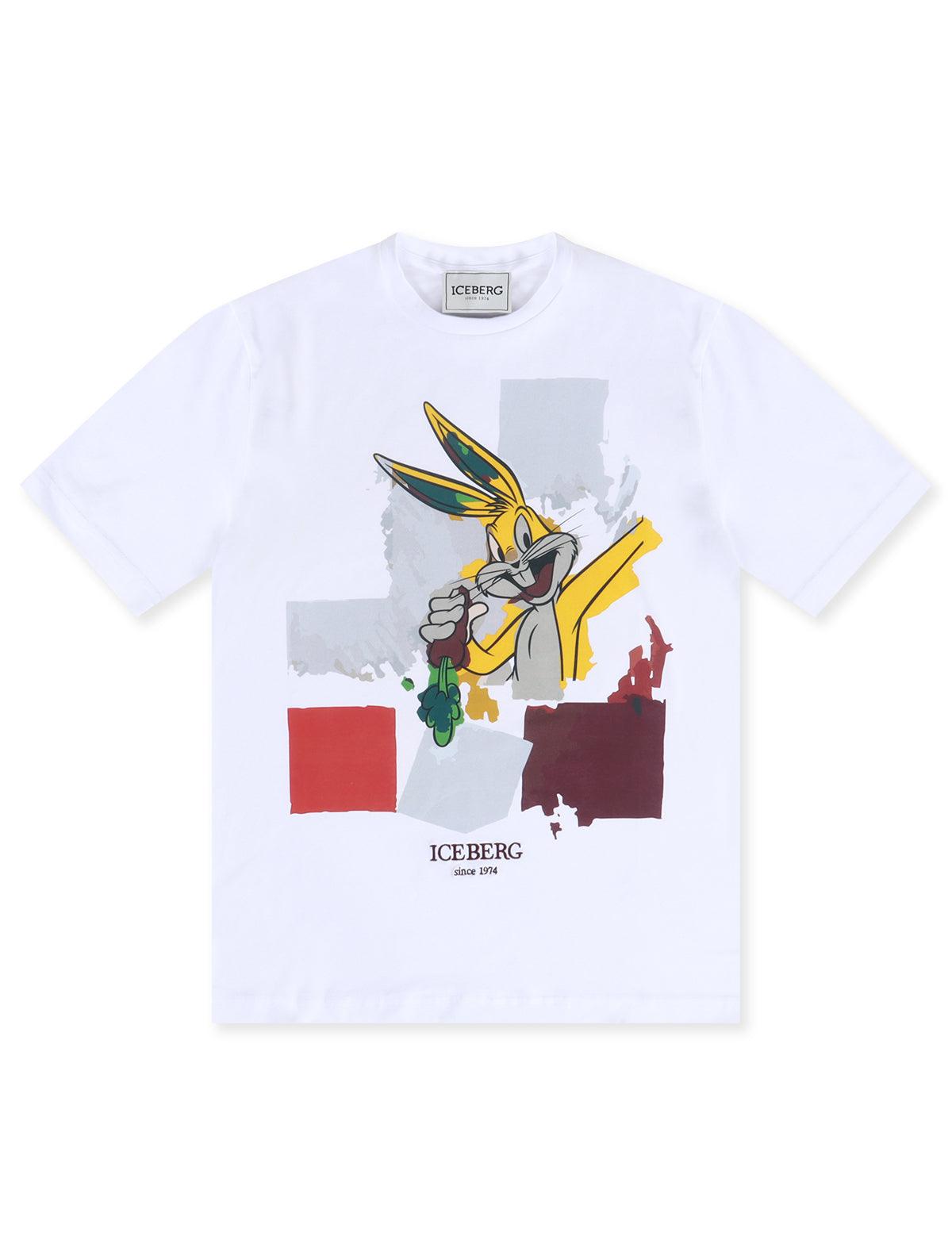 Iceberg Bugs Bunny Tee - White Ivory Denim Exchange