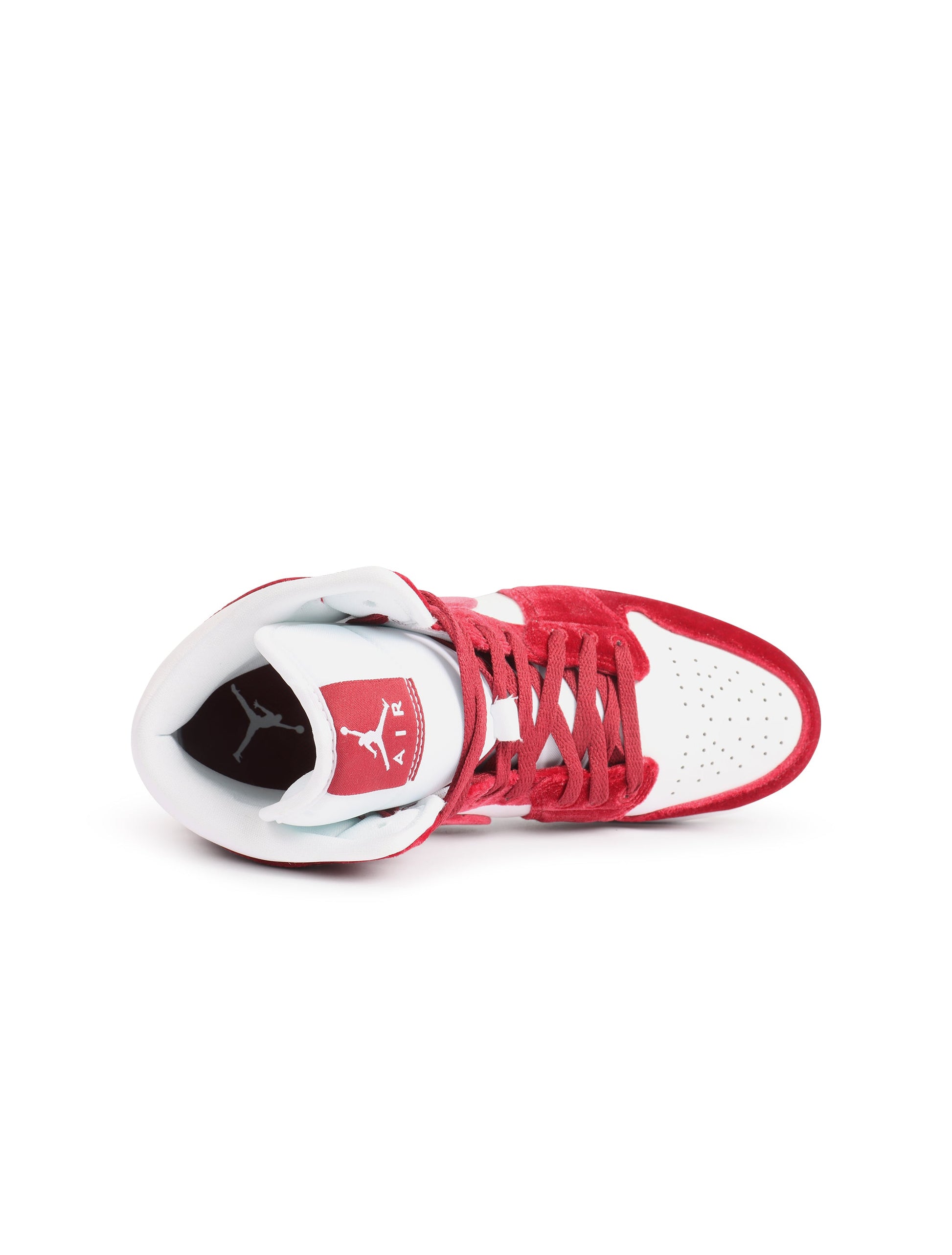 Air Jordan Womens 1 Mid SE - White/Team Red Denim Exchange