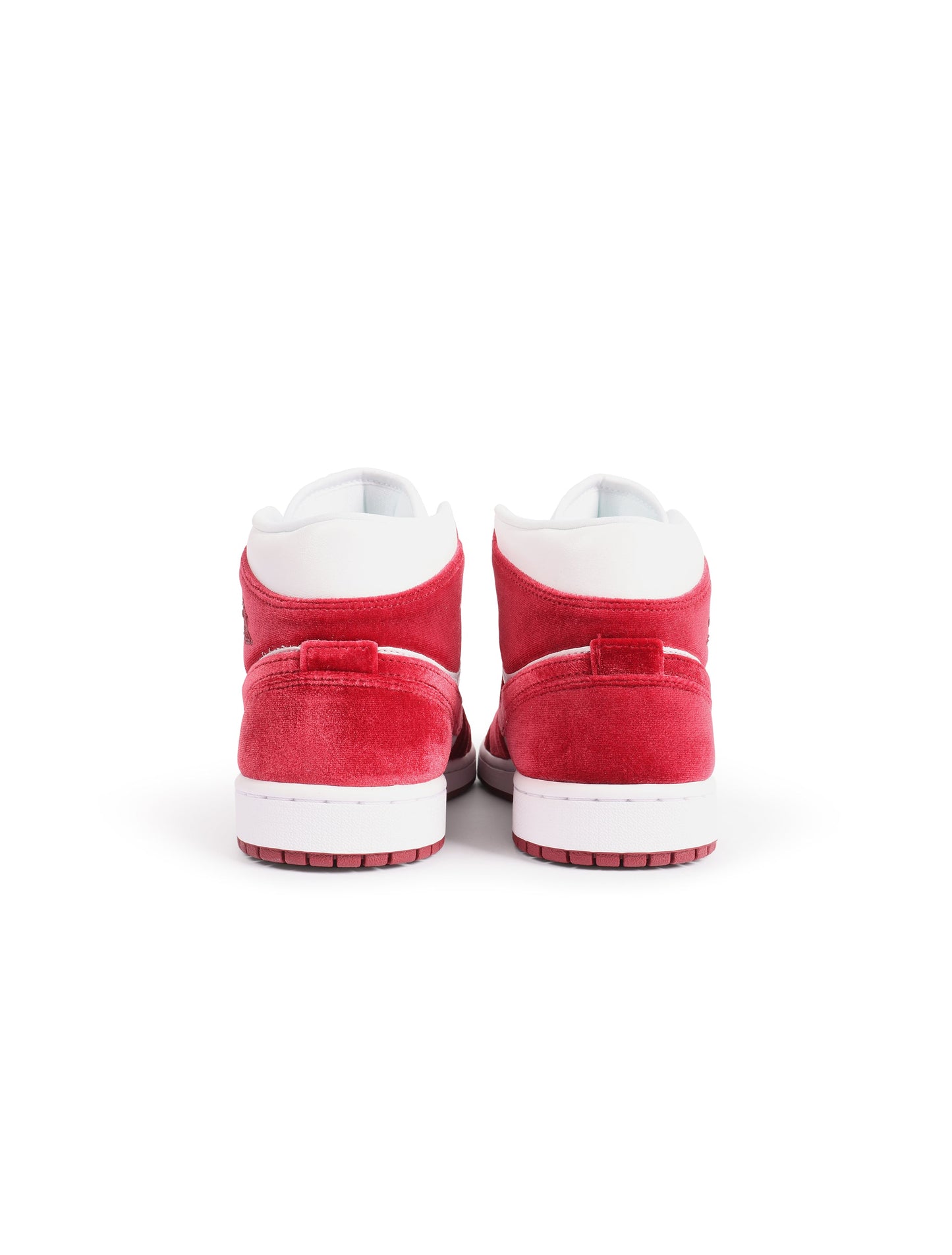 Air Jordan Womens 1 Mid SE - White/Team Red Denim Exchange