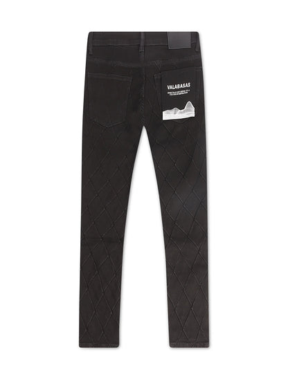 Valabasas Drift Skinny Jeans - Jet Black Denim Exchange
