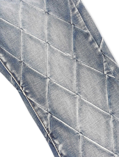 Valabasas Tire Stacked Jeans - Blue Washed Denim Exchange