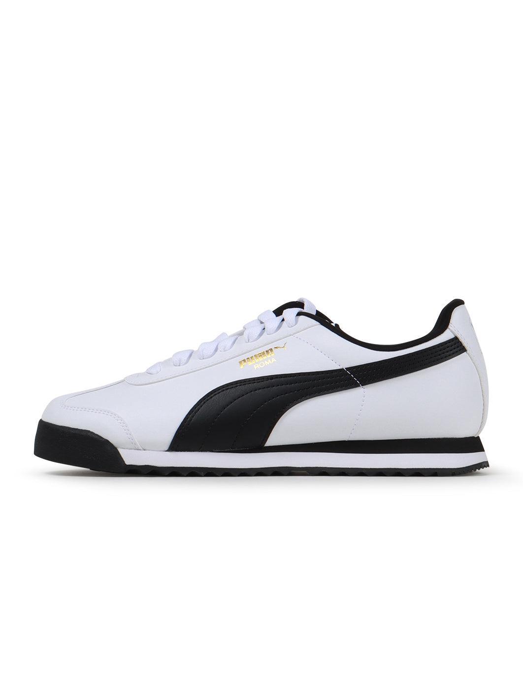 Puma Mens Roma Basic - White/Black Denim Exchange