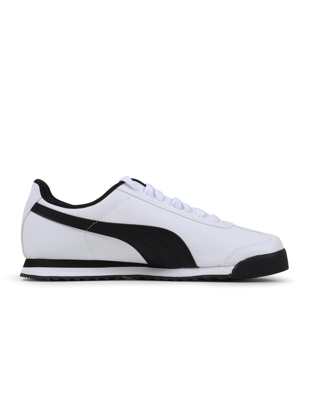 Puma Mens Roma Basic - White/Black Denim Exchange