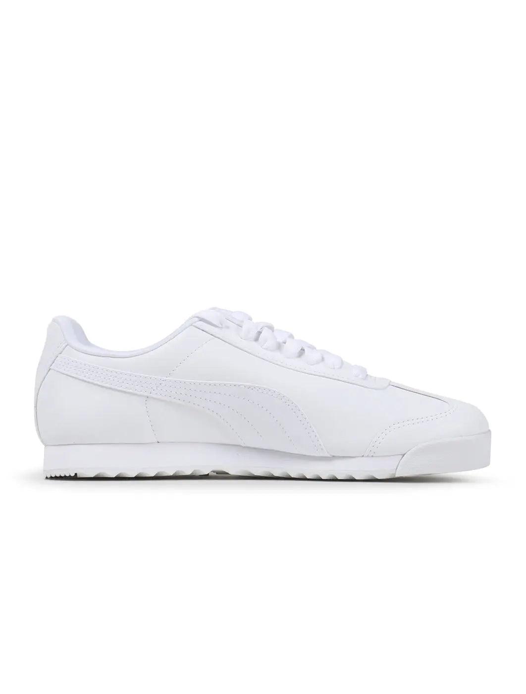 Puma Mens Roma Basic - White/ Light Grey Denim Exchange