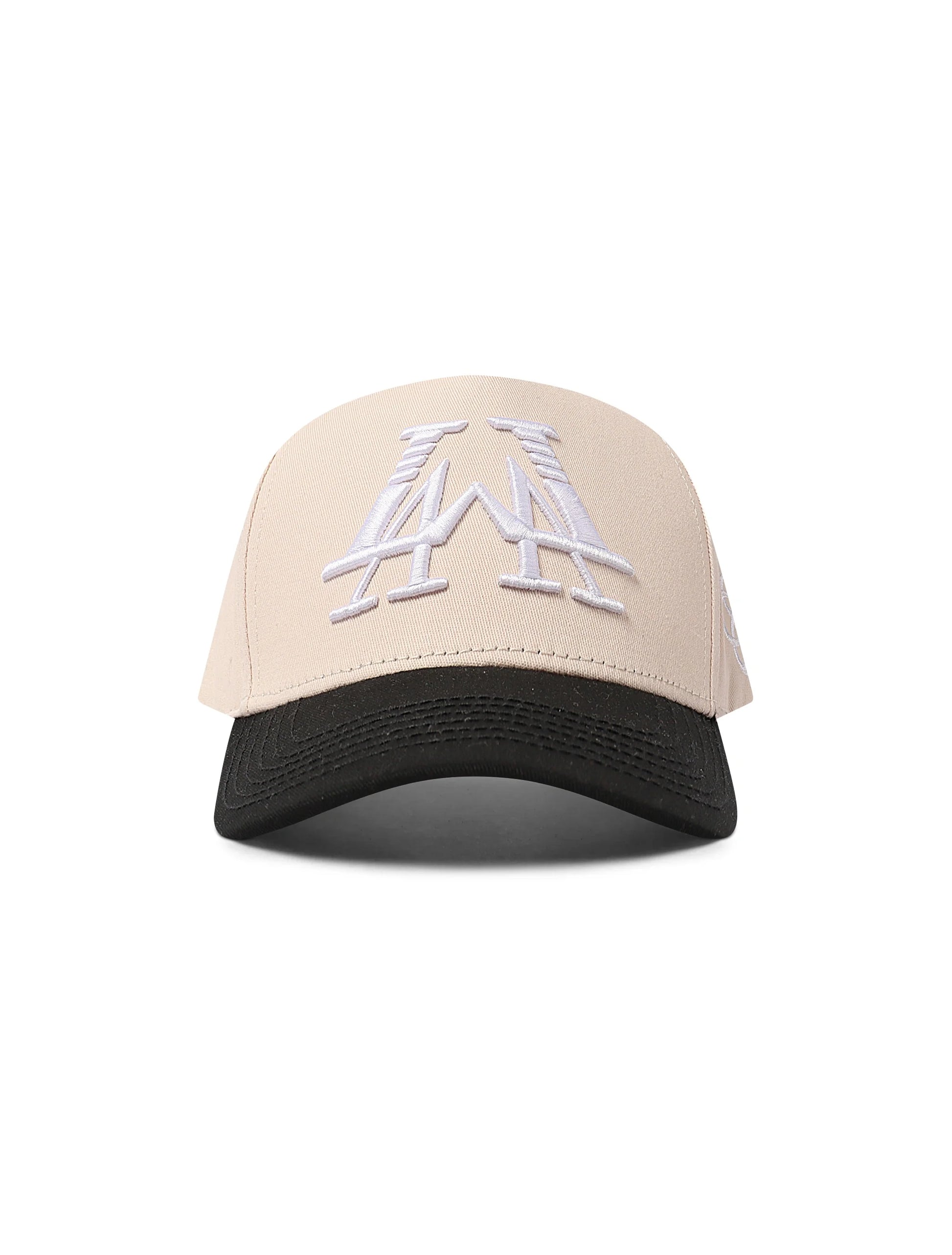 Reference Mirrored LA Hat - Cream/Black Denim Exchange
