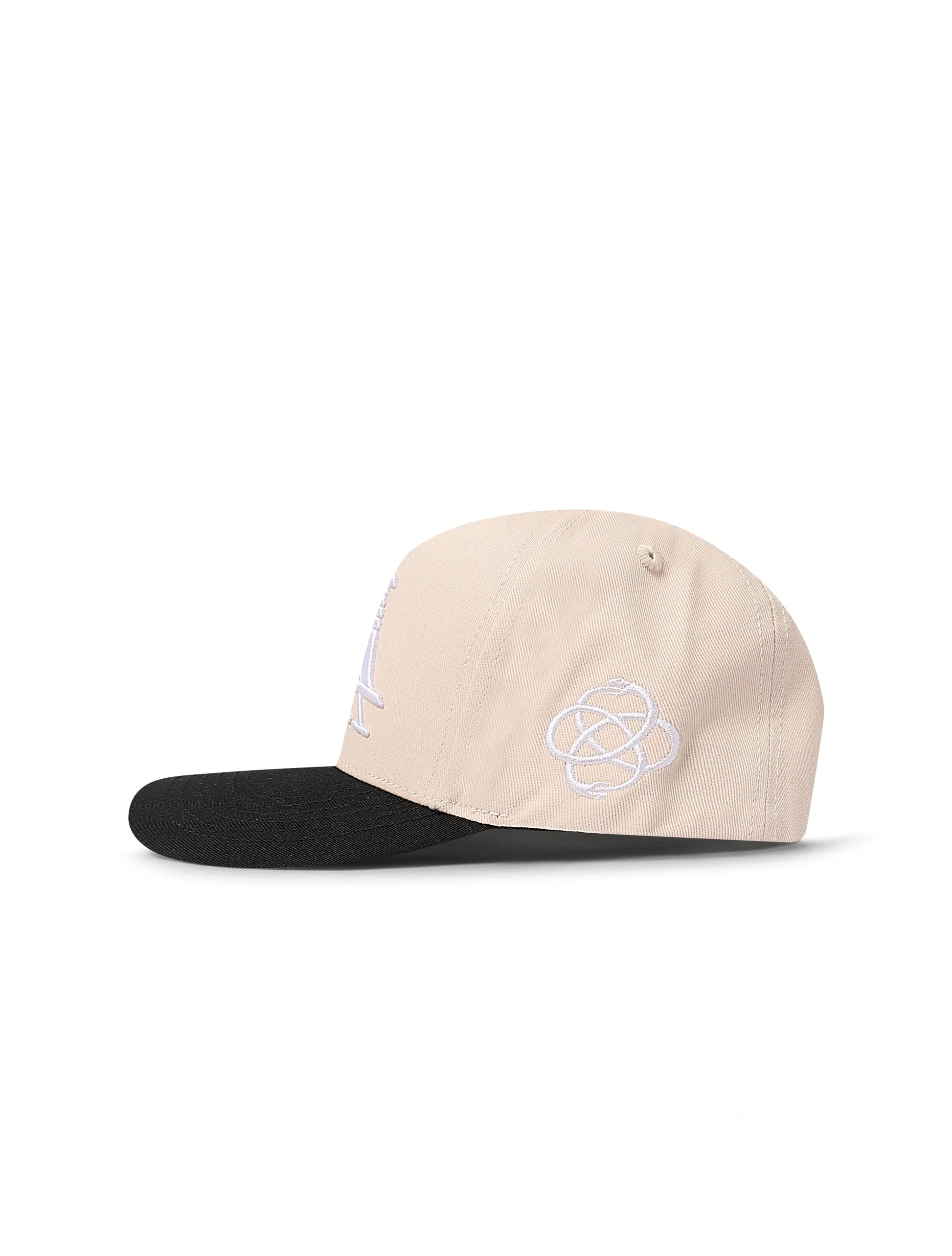 Reference Mirrored LA Hat - Cream/Black Denim Exchange
