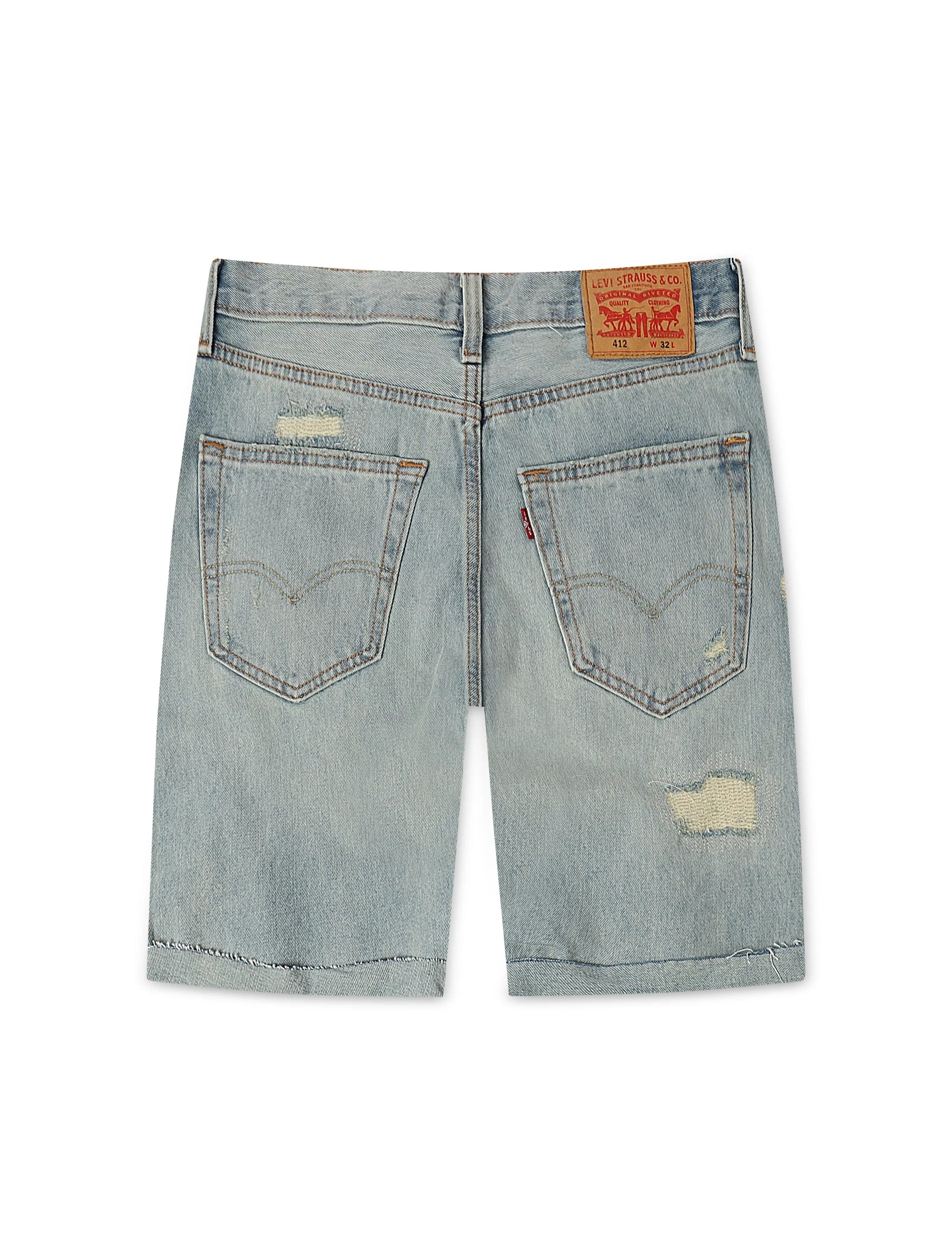 Levis 412™ Slim Fit Shorts - Medium Wash Denim Exchange