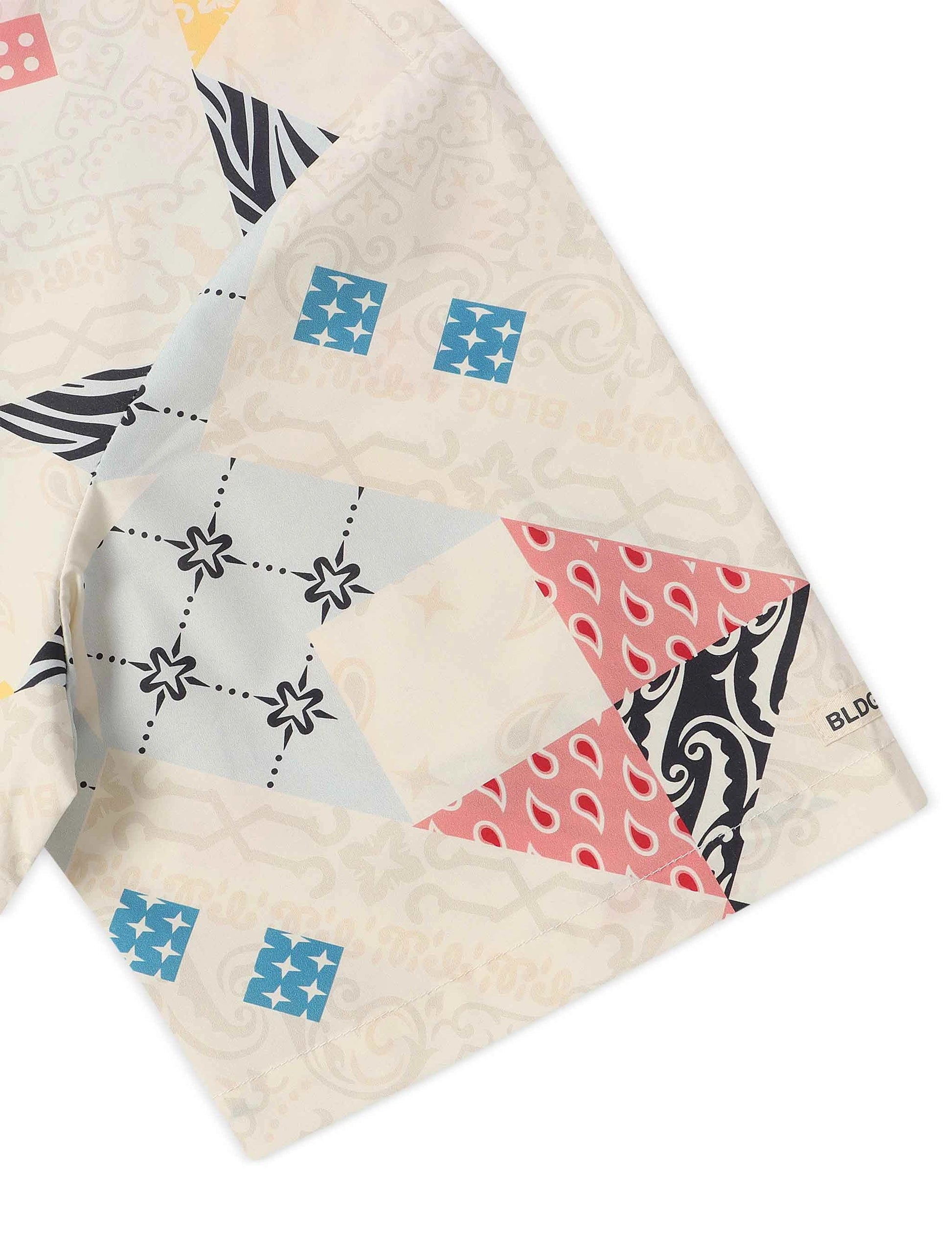BLDG4 Puff Puff Woven Shirt - Whisper White Denim Exchange