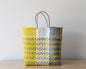 Yellow, White & Silver Tote Bag by MexiMexi MexiMexi