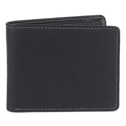 Black Textured Leather Mens Wallet Classy Leather Bags