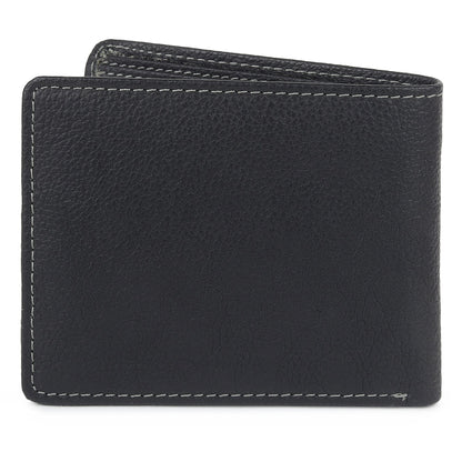 Black Textured Leather Mens Wallet Classy Leather Bags