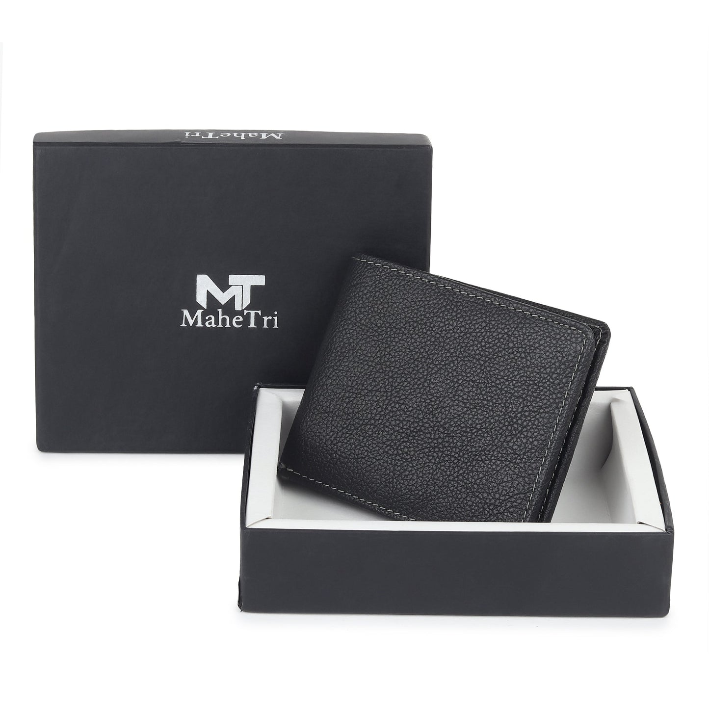 Black Textured Leather Mens Wallet Classy Leather Bags