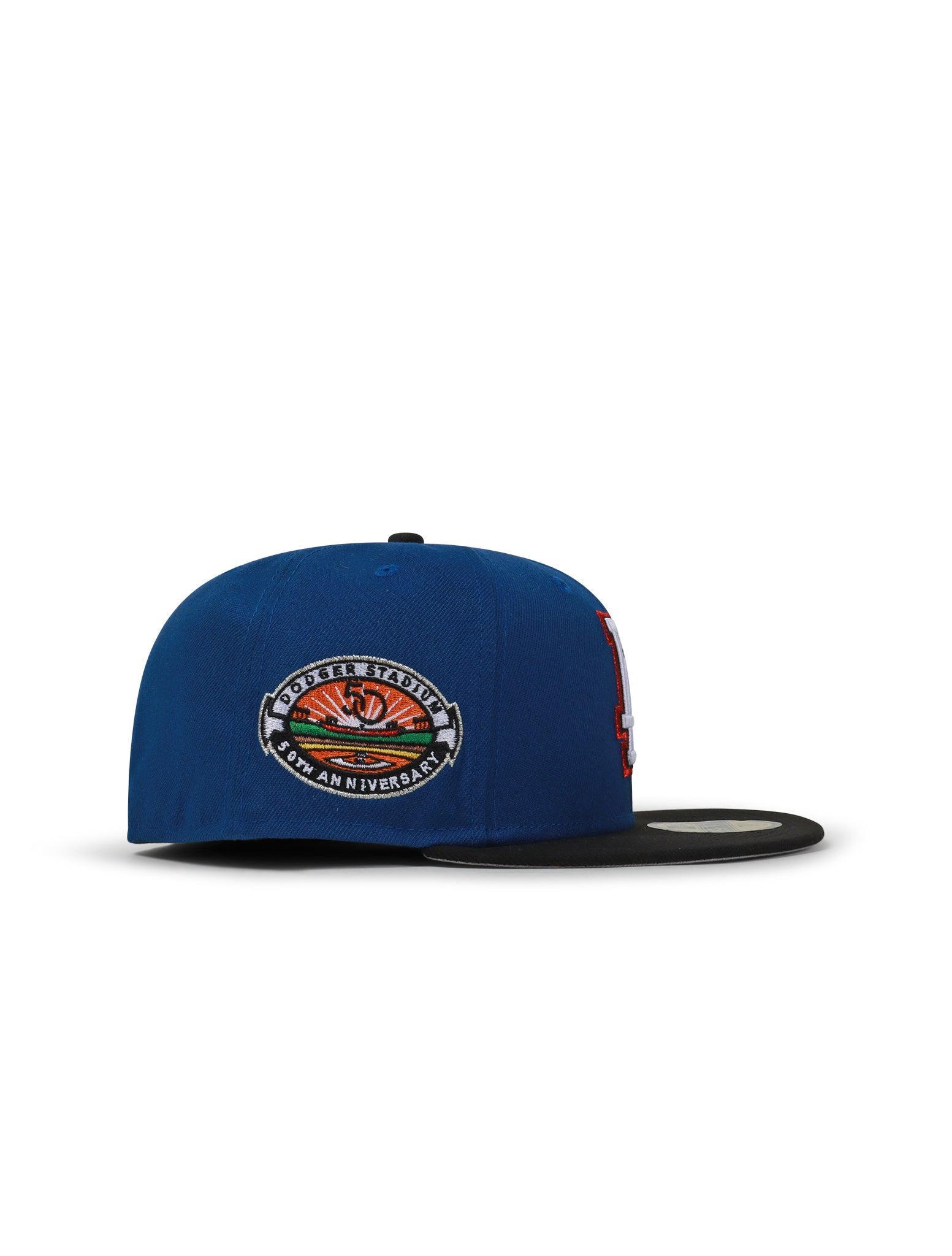 New Era 5950 Dodgers 50Th Anniversary Hat - Blue/Black Denim Exchange