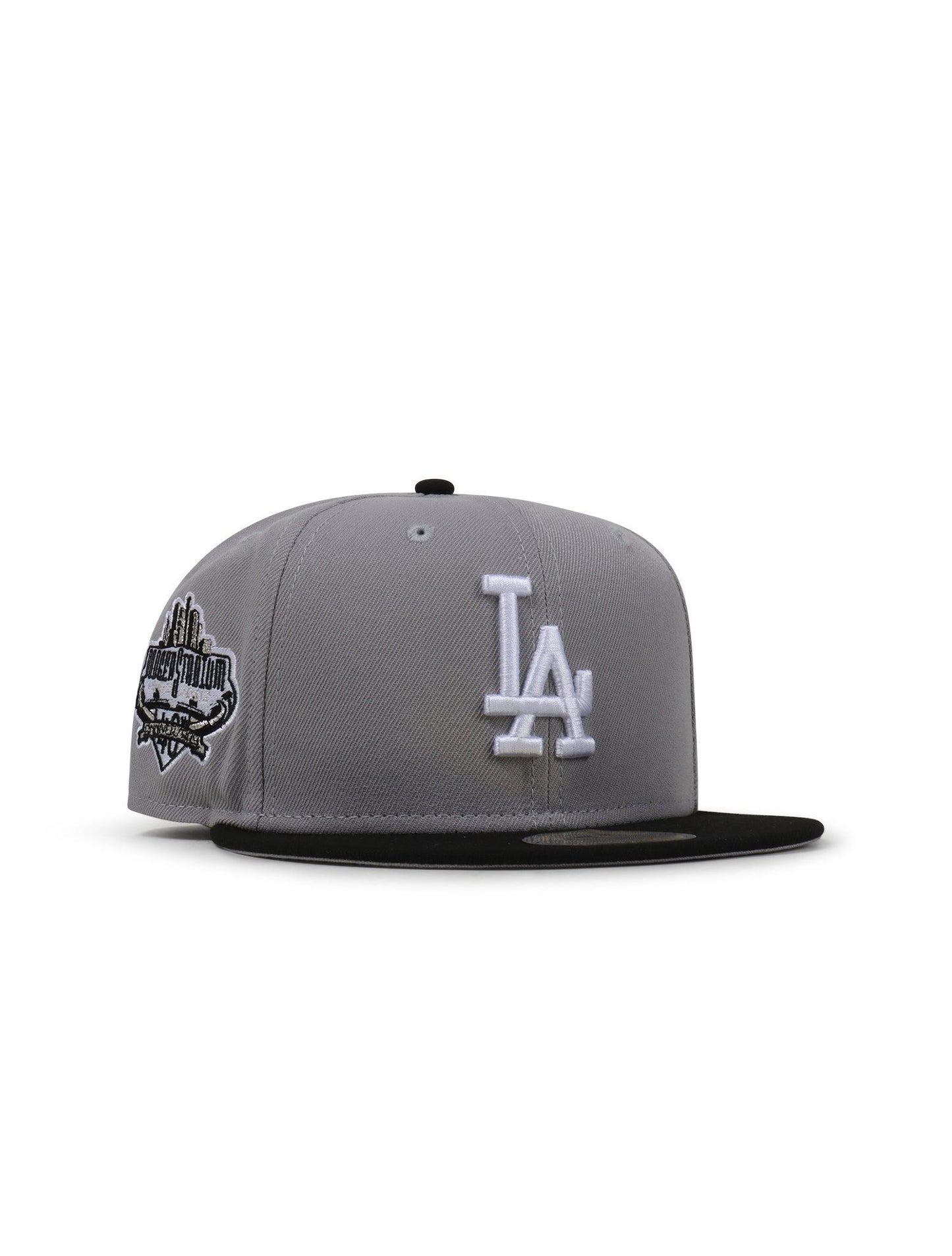 New Era 5950 Dodgers 40Th Anniversary Hat - Gray/Black Denim Exchange