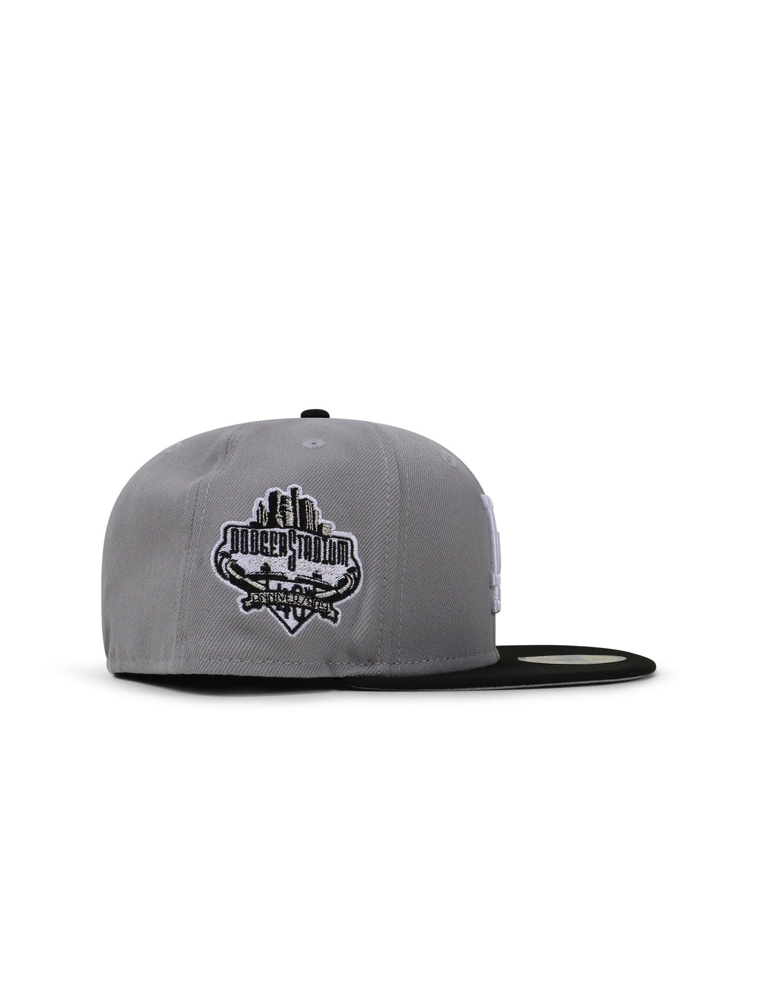 New Era 5950 Dodgers 40Th Anniversary Hat - Gray/Black Denim Exchange